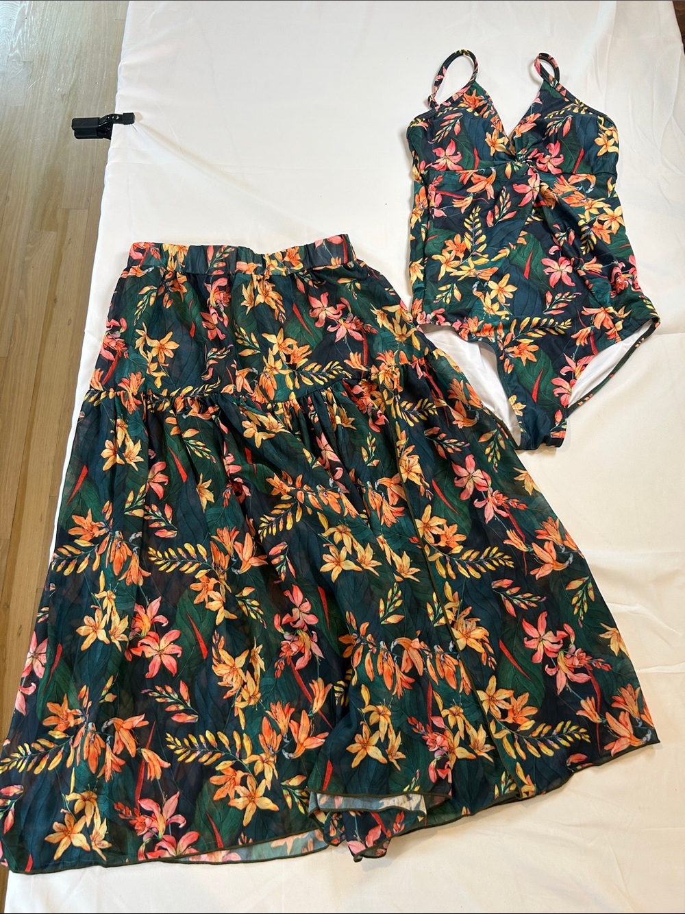 One Piece Swimsuit with Cover up